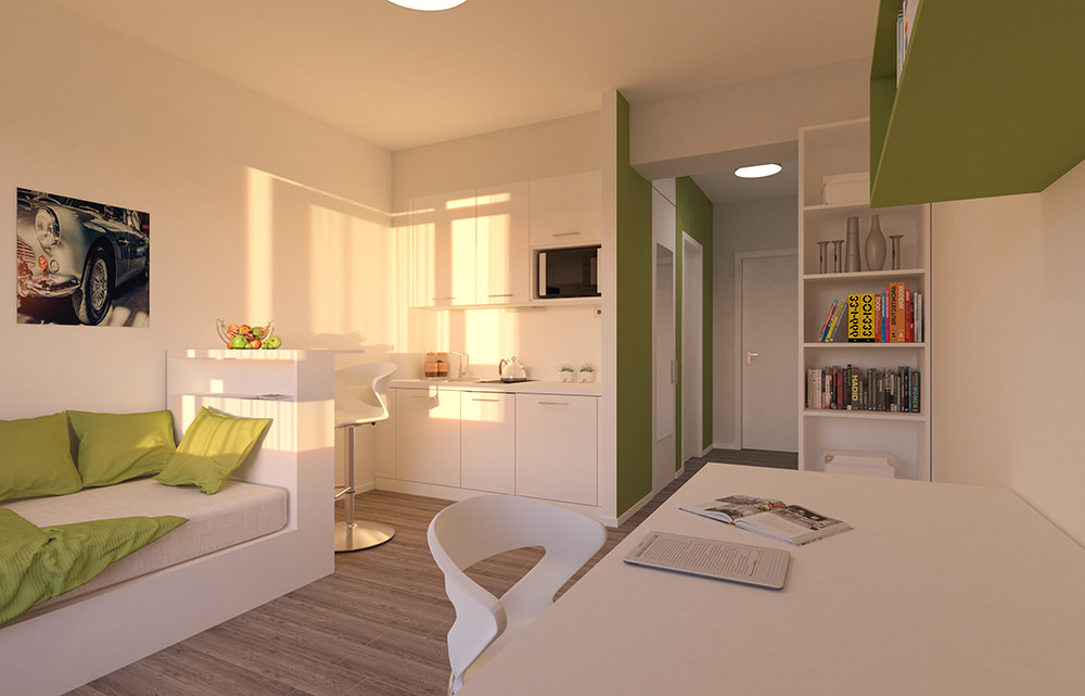 Möblierte Einraum Wohnung für Studenten Hildesheim