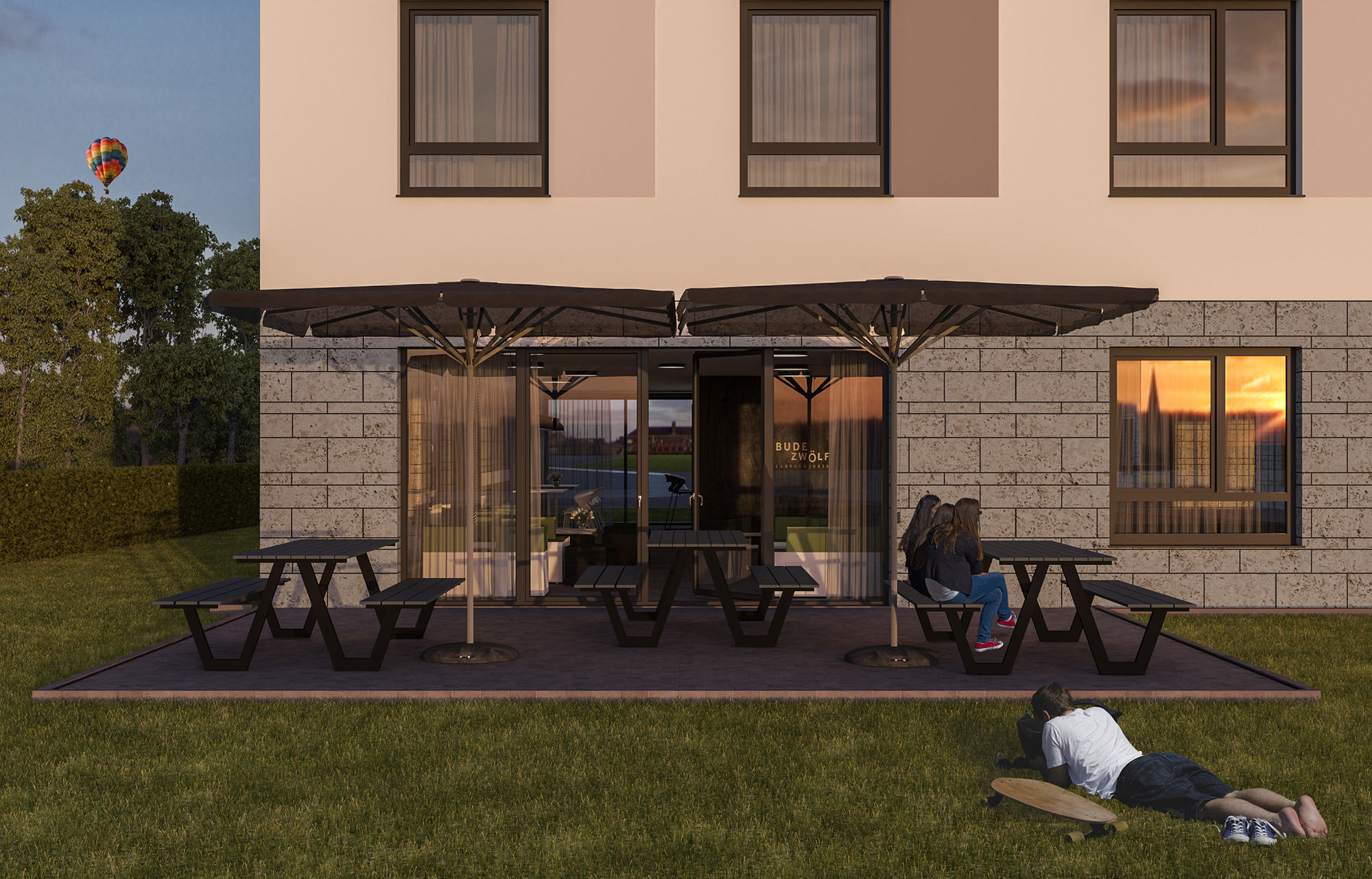 Grillplatz & Chilllounge - Studentenapartment Hildesheim