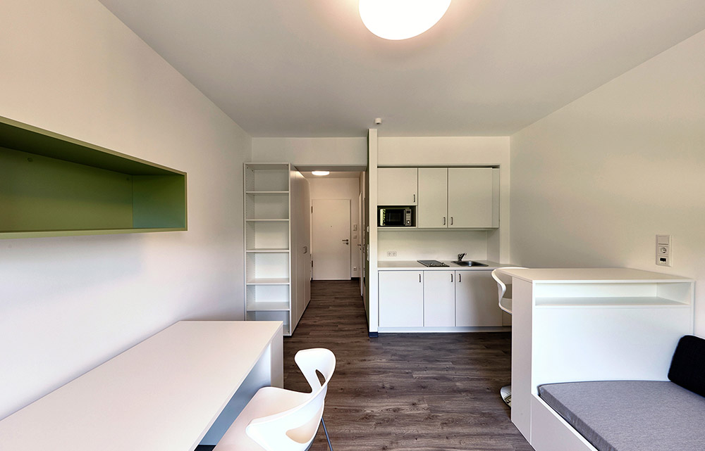 Möbelierte Einraum Wohnung für Studenten Hildesheim